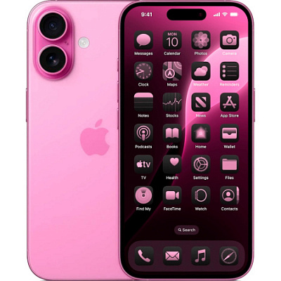 Смартфон Apple iPhone 16 256 ГБ розовый